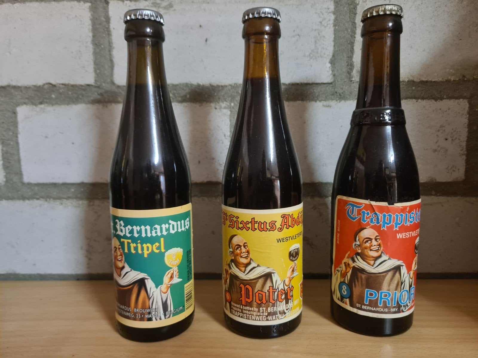 Vintage bierflessen jaren '80 - Bernardus, Sixtus, Trappist, Ophalen of Verzenden, Nieuw