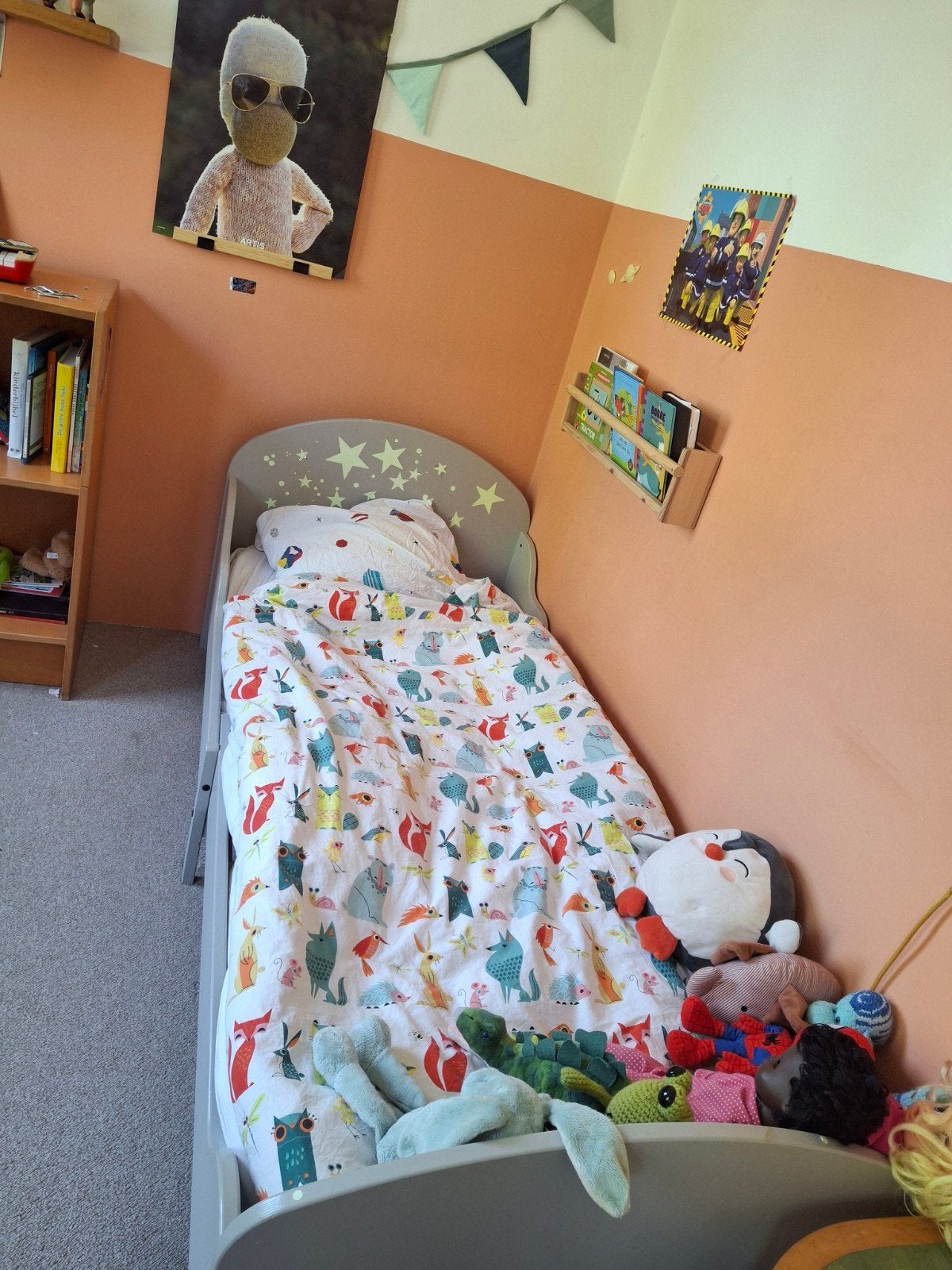 Meegroeibed, Kindvriendelijk, Speels, Gebruikt, 90 cm, Eenpersoons