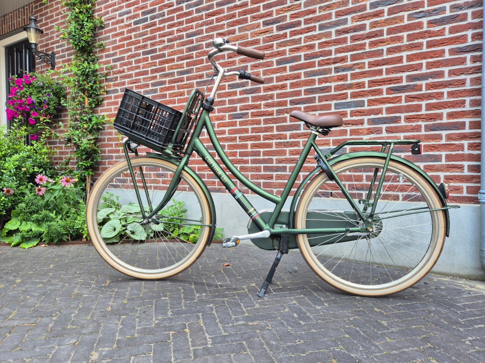 Cortina U4 Transportfiets 2019 - Hunter Green Matt - 57cm, Terugtraprem, Gebruikt, Versnellingen, 56 cm of meer