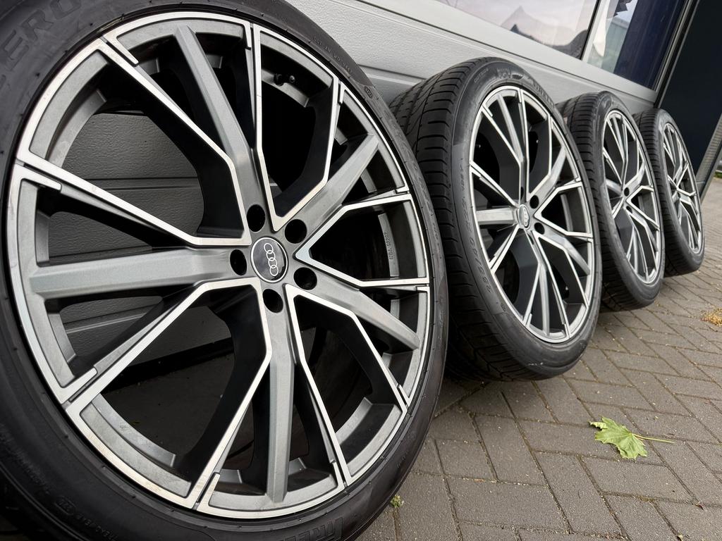 22 inch Audi Q8 E-tron S Sportback 50 55 Q7 4M velgen banden, Gebruikt, -, 265 mm, -