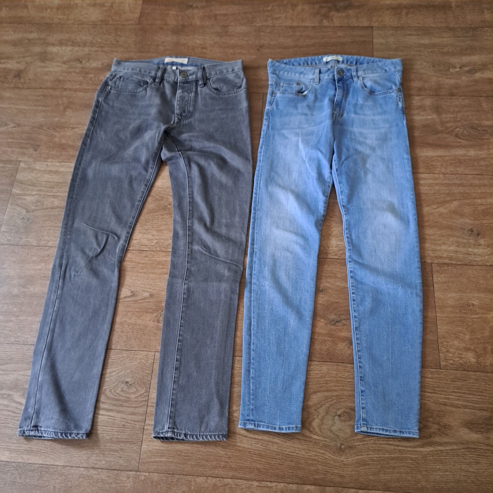 2 jeans mt. 28/32, Blauw, W32 (confectie 46) of kleiner, Ophalen of Verzenden, Zo goed als nieuw