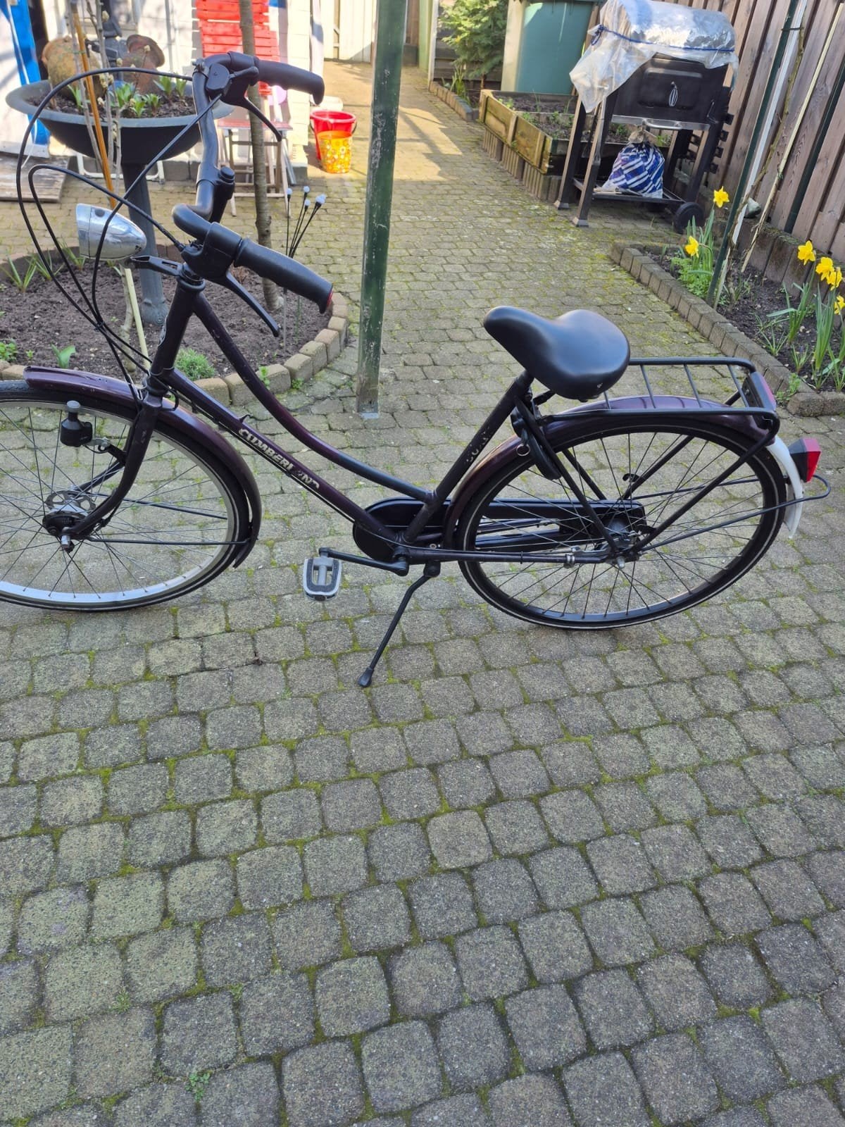 Oma fiets, 53 tot 56 cm, Ophalen of Verzenden, Schijfrem, Handrem