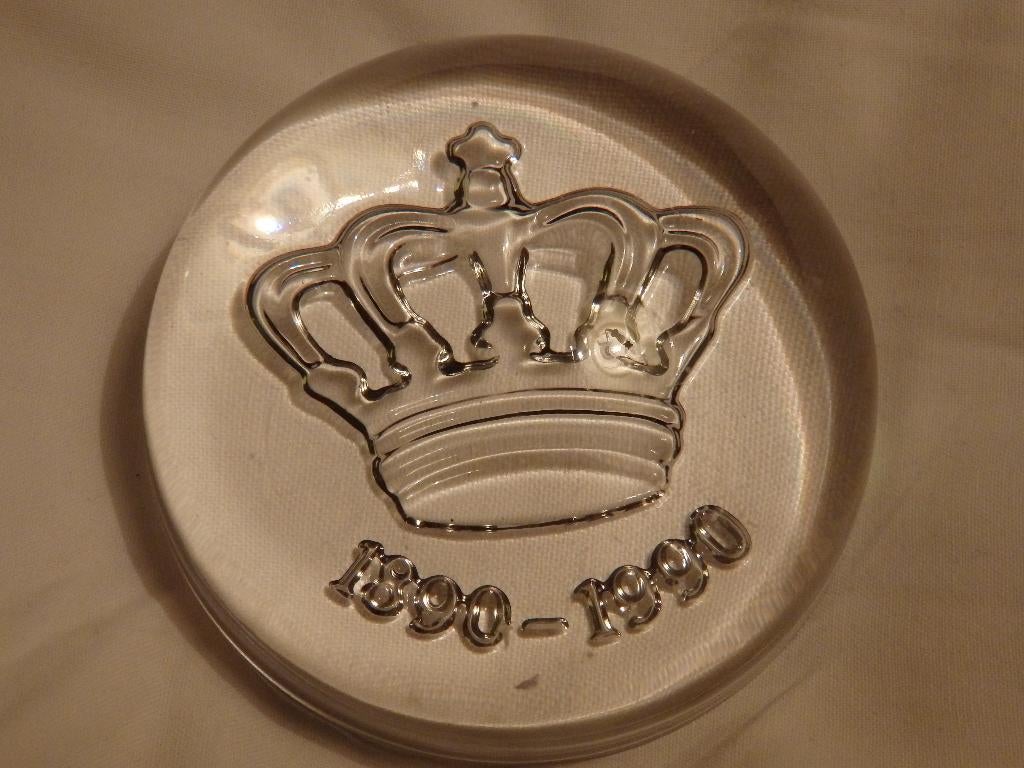 Glazen bol 110 jaar bestaan van de shell 1890-1990, Antiek en Kunst, Ophalen of Verzenden