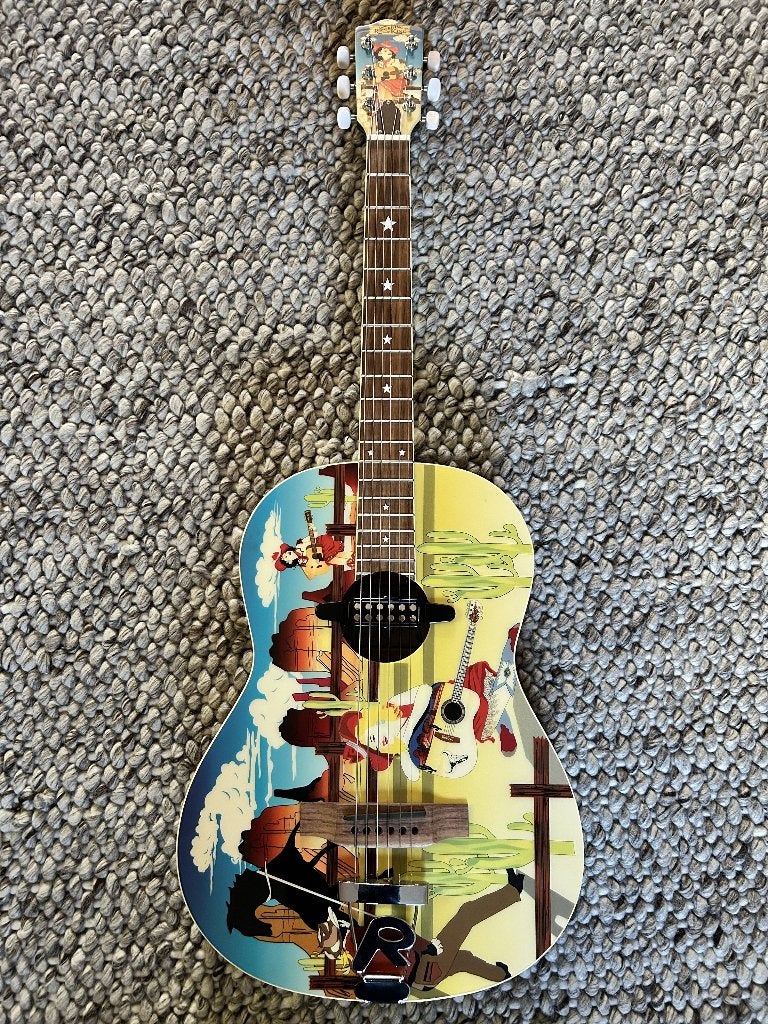 Recording King RG-100 Rodeo Sweetheart Rubber bridge gitaar