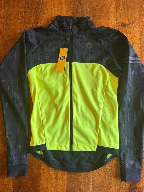 AGU Essential Winter Fietsjack Zwart/Geel Maat S Nieuw, Fietsen en Brommers, Fietsaccessoires | Fietskleding, S, Heren, Nieuw