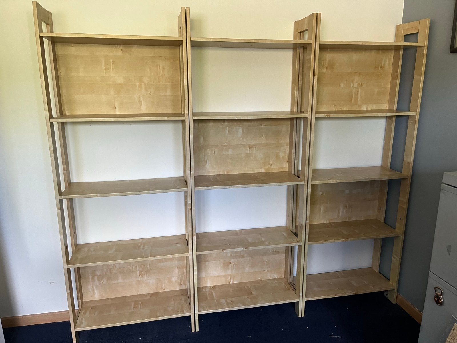 3 boekenkasten, Huis en Inrichting, Kasten | Boekenkasten, Ophalen, Met plank(en), Gebruikt, 50 tot 100 cm
