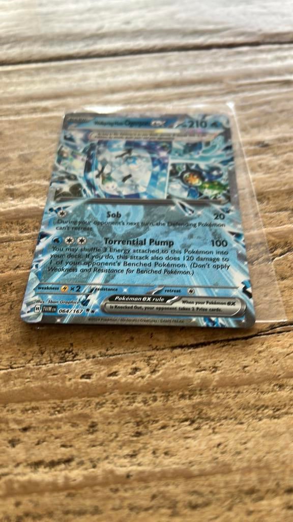 Pokemon wellspring mask ogerpon EX 064/167 pokemon kaarten, Ophalen of Verzenden, Zo goed als nieuw