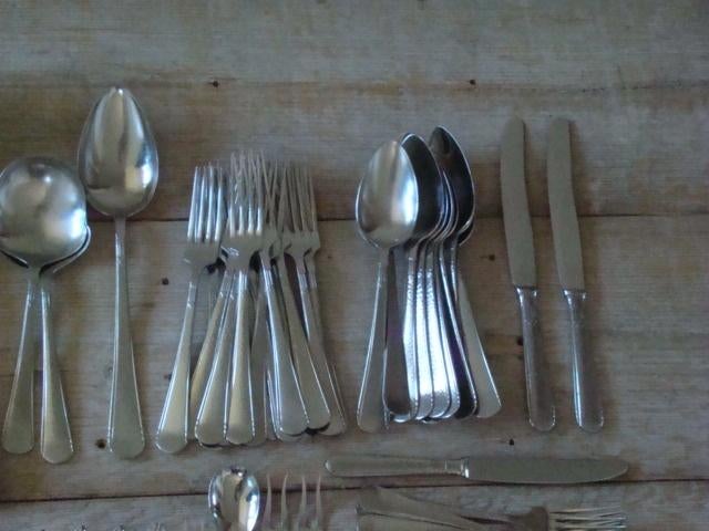 Bestek Gero Zilmeta 294 Franse Lelie, nette gebruikte staat, Antiek en Kunst, Antiek | Bestek, Ophalen of Verzenden