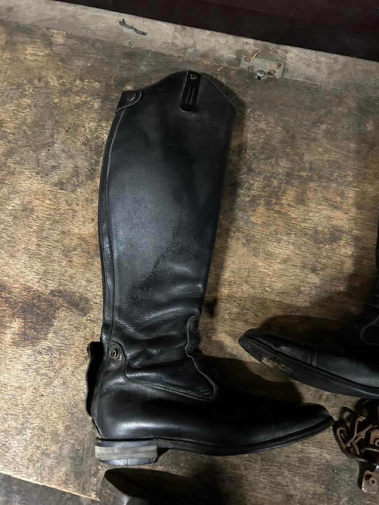 Zwarte petrie laarzen, Dieren en Toebehoren, Ophalen of Verzenden, Gebruikt, Dressuur, Schoeisel
