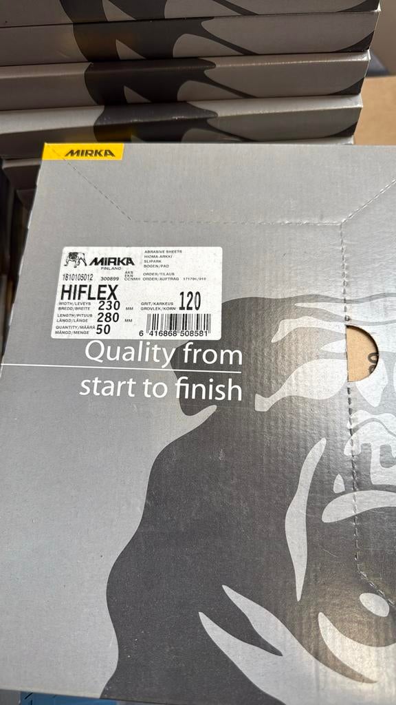 Mirka Schuurpapier Hiflex & Gold - Diverse Grits, Ophalen of Verzenden, Zo goed als nieuw