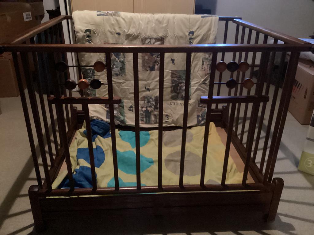 Baby box, Kinderen en Baby's, Boxen, Ophalen, Gebruikt, Vierkant, Boxkleed