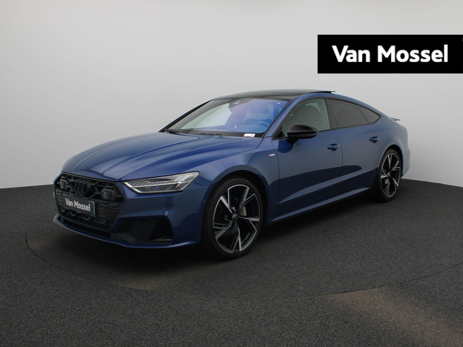 Audi A7 Sportback 45 TFSI quattro 265 PK | S-line | Automaat, Auto's, 12 maanden, Gebruikt, 4 cilinders, Blauw