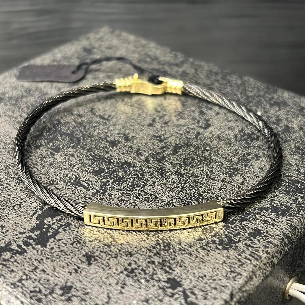 14 karaat gouden armband Versace schakel, Sieraden, Tassen en Uiterlijk, Armbanden, Ophalen of Verzenden, Zo goed als nieuw, Goud