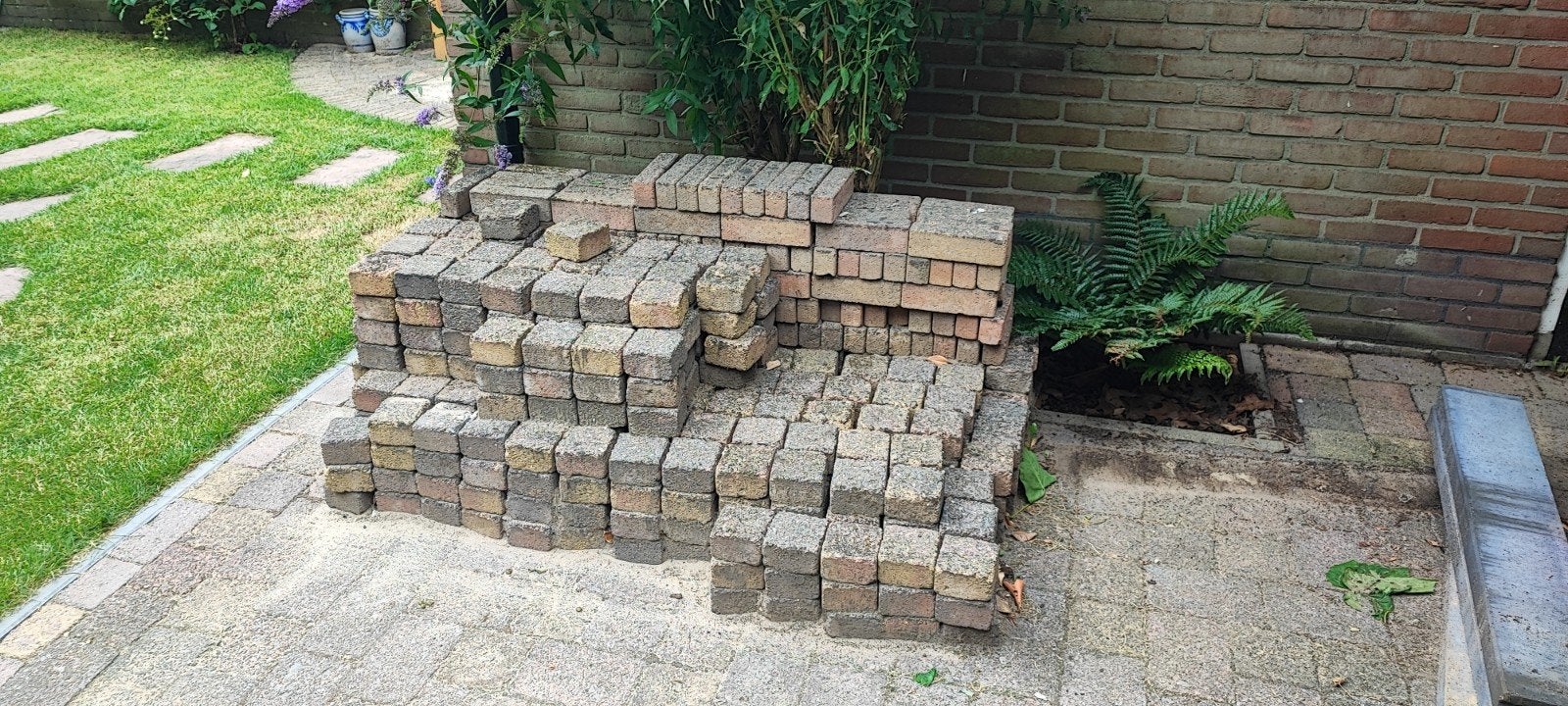 Beton klinkers twee sets, Ophalen, Gebruikt, Minder dan 30 cm, Minder dan 60 cm