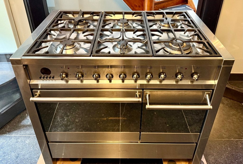 100 cm smeg gasfornuis, Witgoed en Apparatuur, Fornuizen, Ophalen, Gebruikt, Gas, 90 tot 95 cm
