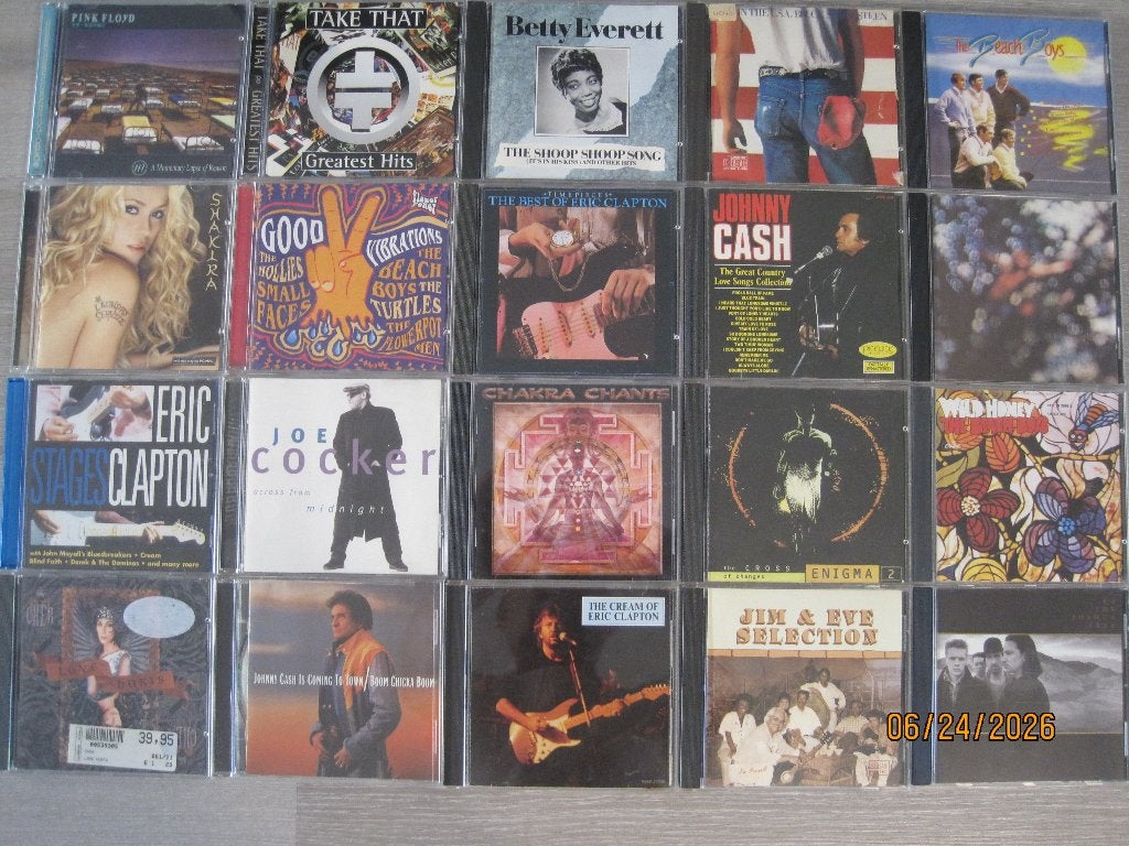 Zappa, Pink Floyd, Stones, Indorock, Led Zeppelin, U2 e.v.a., Cd's en Dvd's, Ophalen of Verzenden, Gebruikt, Poprock