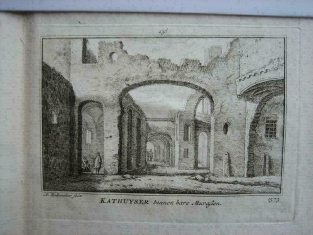 136 / Delft Karthuizer kerk  Kopergravure 18e Eeuw, Ophalen of Verzenden