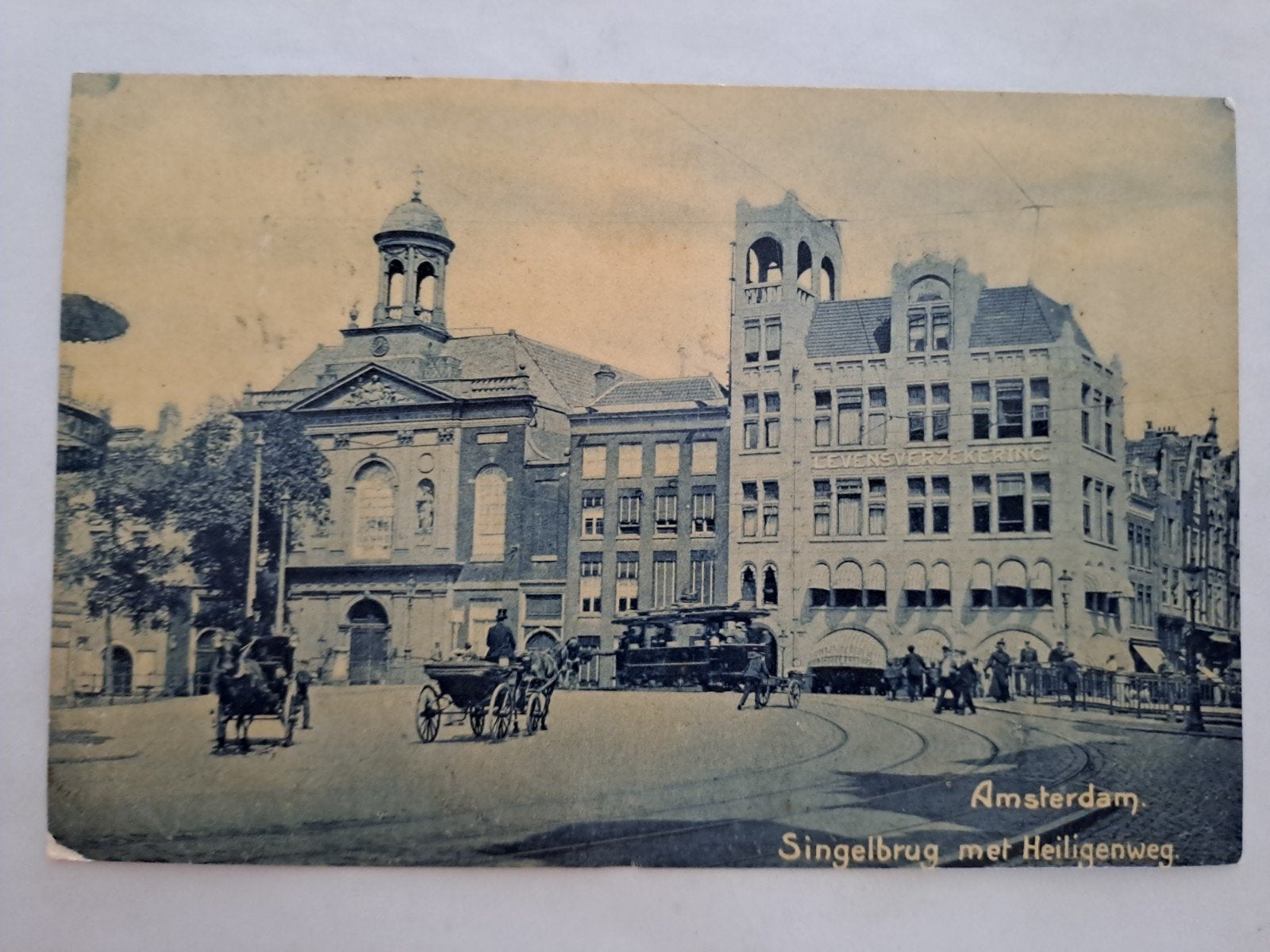 Amsterdam,  fotokaart,  gelopen, Ophalen of Verzenden, 1920 tot 1940, Noord-Holland