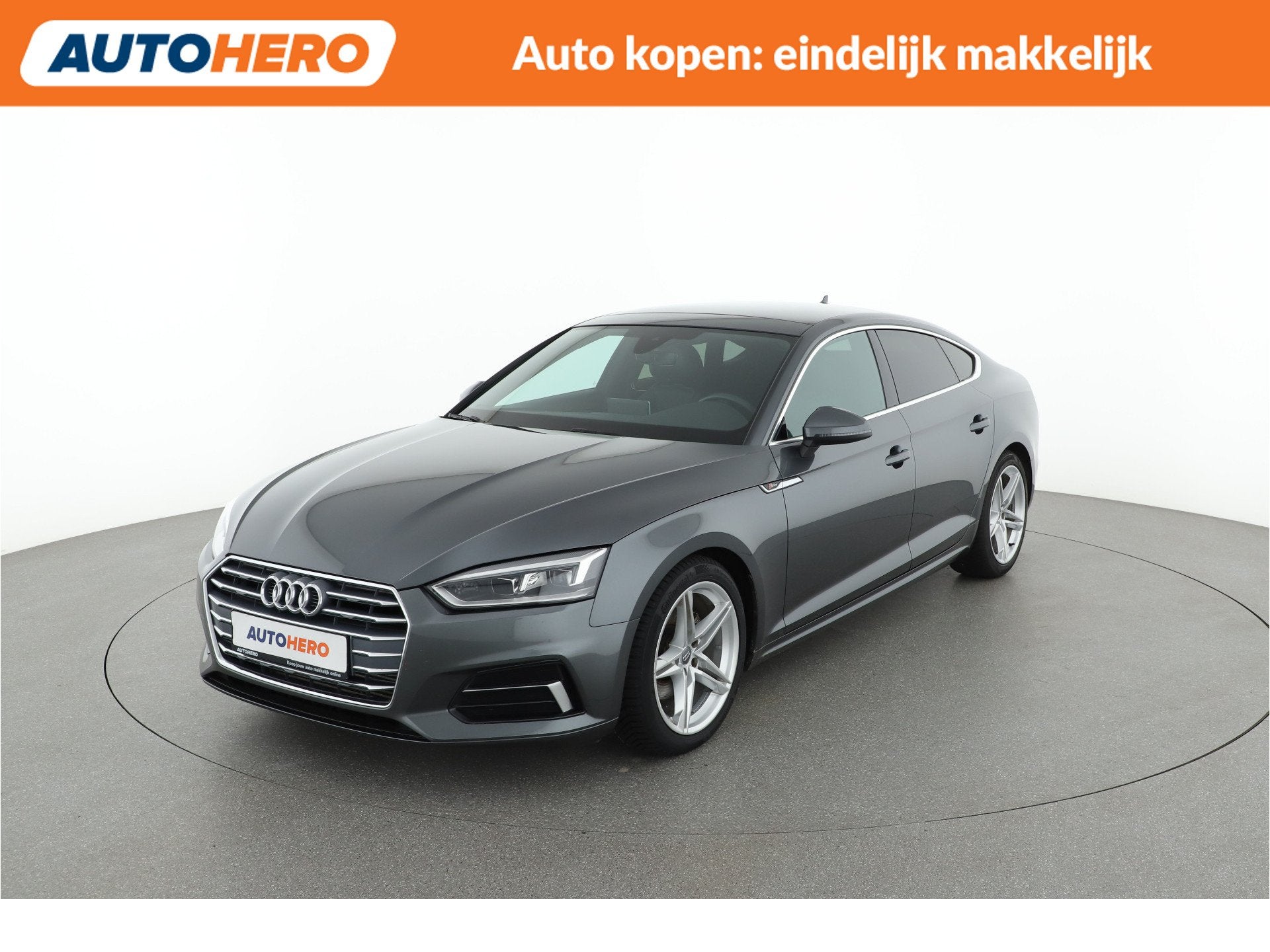 Audi A5 Sportback 40 TFSI Sport S-line black edition |UC4984, Gebruikt, Leder en Stof, Bedrijf, Hybride Elektrisch/Benzine