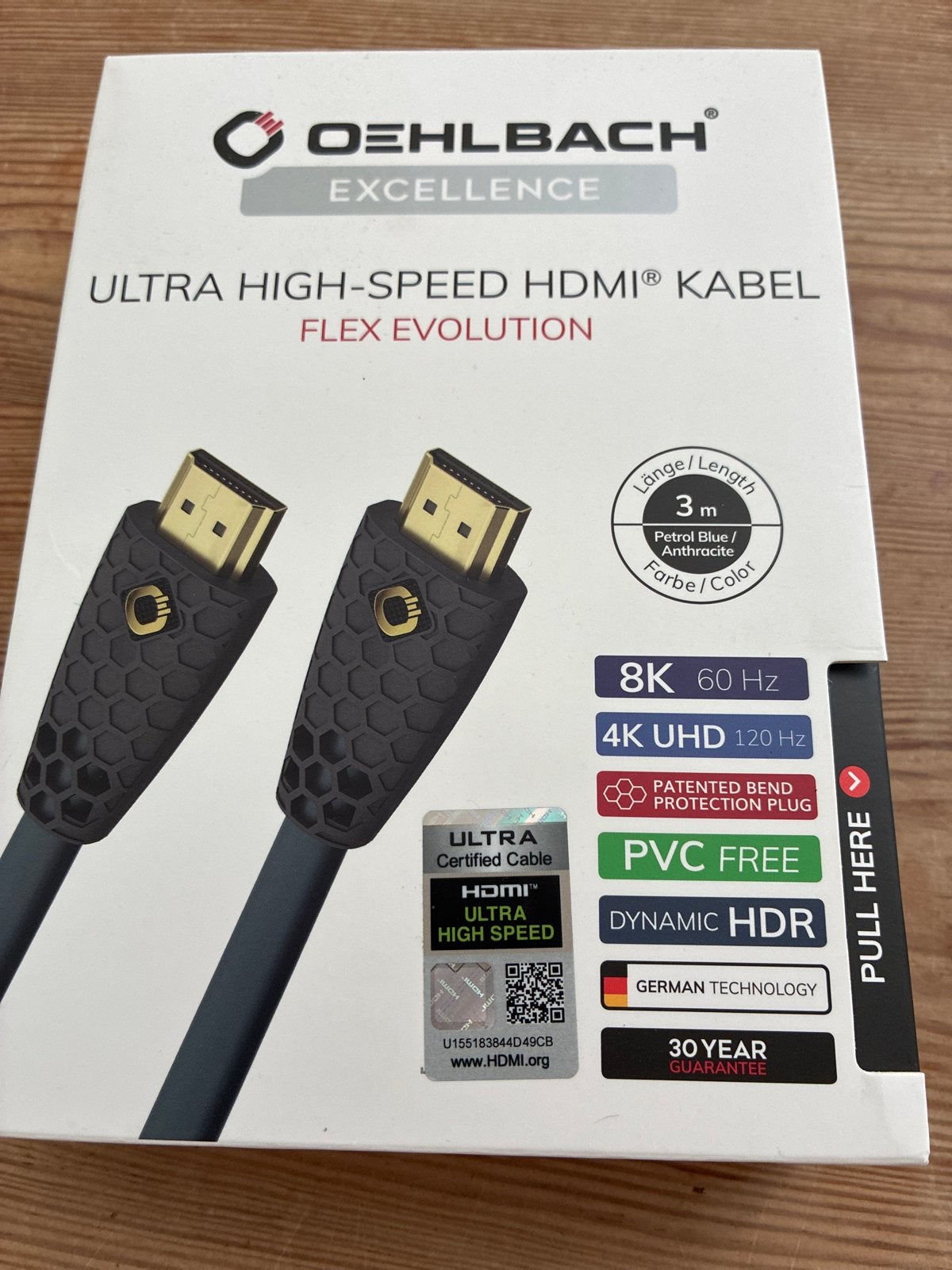 Oehlbach HDMI Kabel Flex Evolution 3m - 8K 60Hz / 4K 120Hz, Ophalen of Verzenden, Nieuw, 2 tot 5 meter, HDMI-kabel