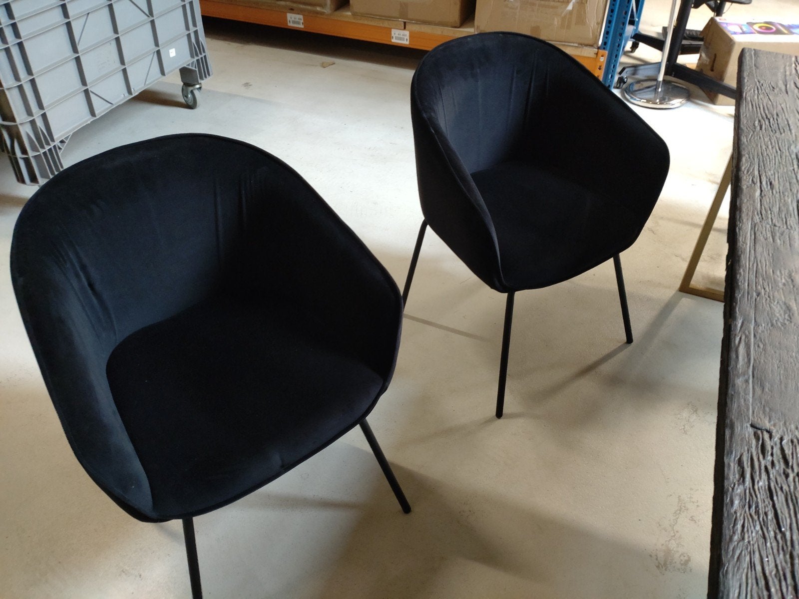6 eetkamerstoelen, Ophalen, Zo goed als nieuw, Zwart
