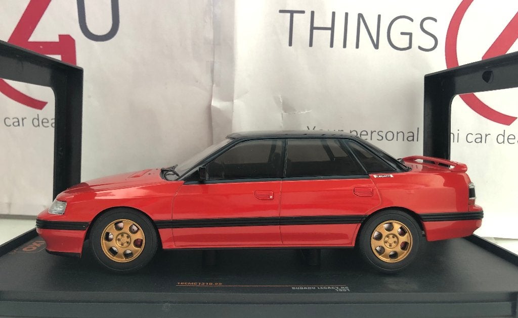Ixo 1:18 Subaru Legacy RS 1991 rood/zwart nieuw, Ophalen of Verzenden, Nieuw, Auto, Overige merken
