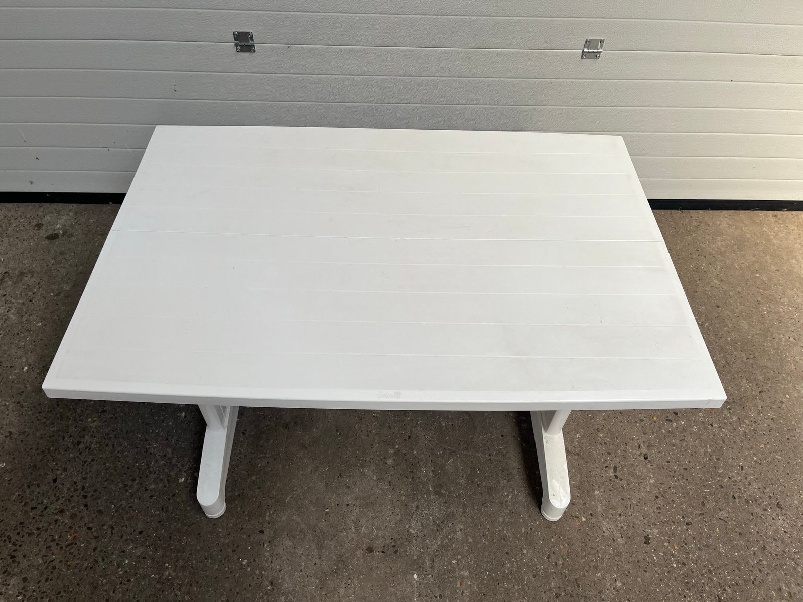Opvouwbare plastic tuintafel - 80x120x72 cm, Ophalen, Gebruikt, Rechthoekig, Plastic