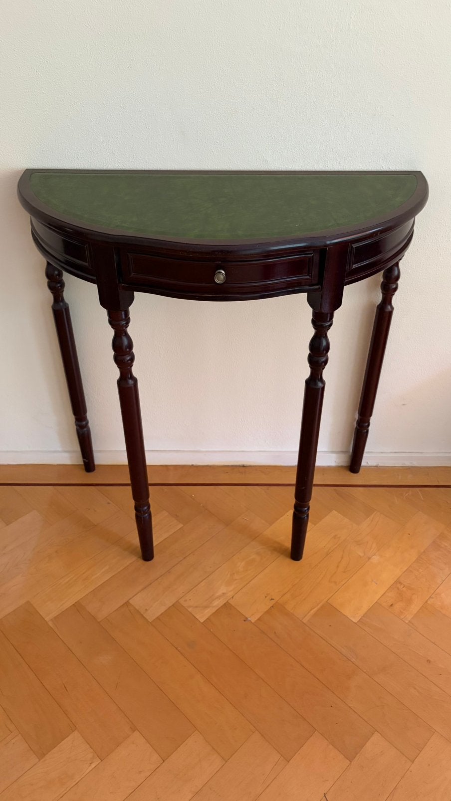 Antieke halfronde maantafel console sidetable mahonie, Antiek en Kunst, Antiek | Meubels | Tafels, Ophalen