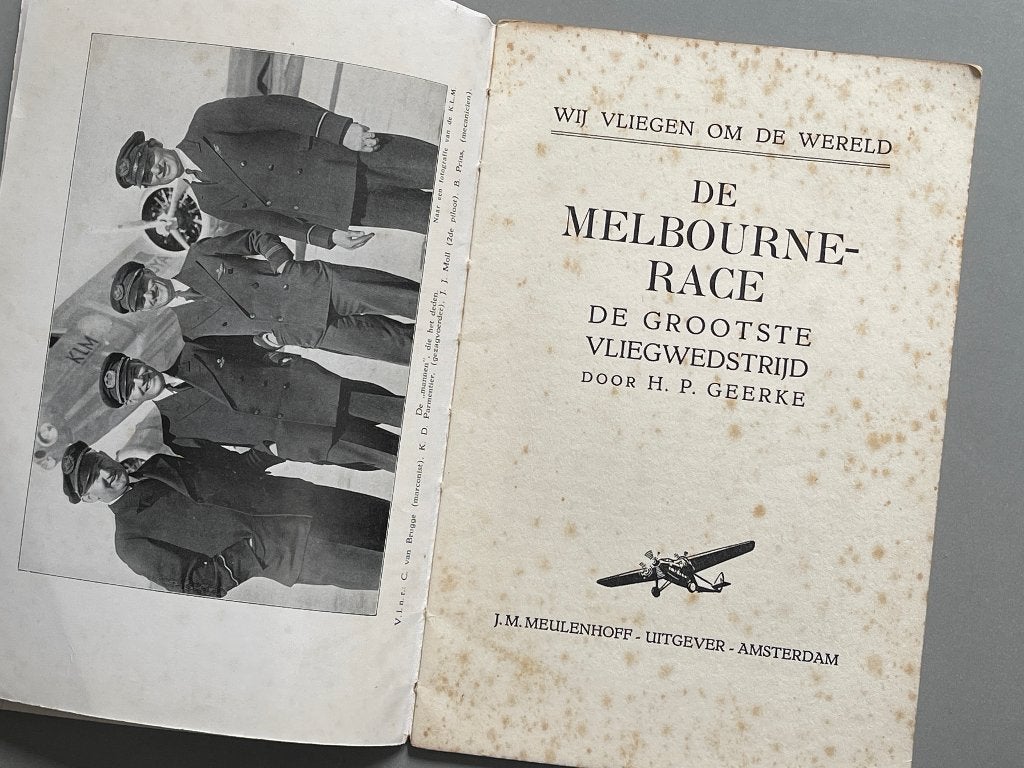 Wij vliegen om de wereld De Melbourne race.  Vliegwedstrijd., Ophalen of Verzenden, Zo goed als nieuw, Boek of Tijdschrift