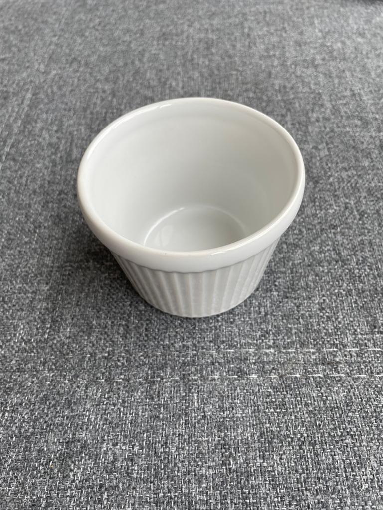 Hema pasteibakje Ø9.5cm wit, Ophalen of Verzenden, Zo goed als nieuw