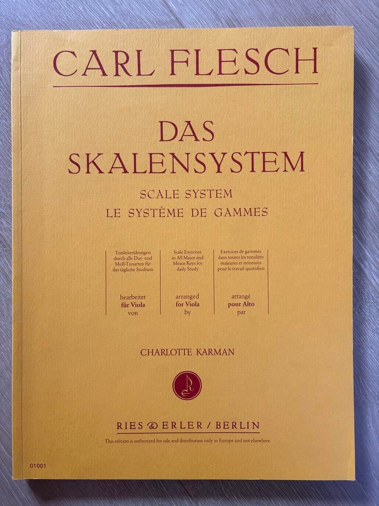 Toonladderboek van Carl Flesch voor altviool, Muziek en Instrumenten, Klassiek, Les of Cursus, Nieuw, Ophalen of Verzenden