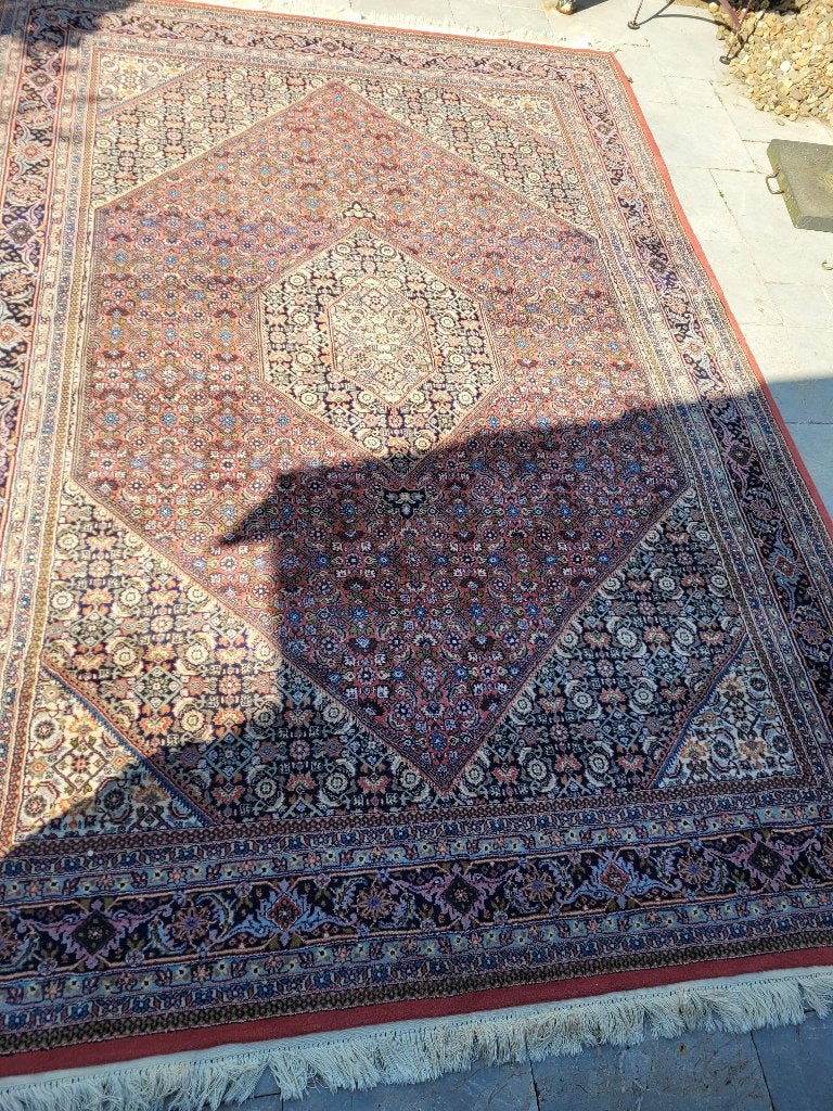 Zeer oud wollen vloerkleed hand geknoopt bidjar, Ophalen, Heikant 21 Kaatsheuvel, Belle Vieille Brocante, 200 cm of meer