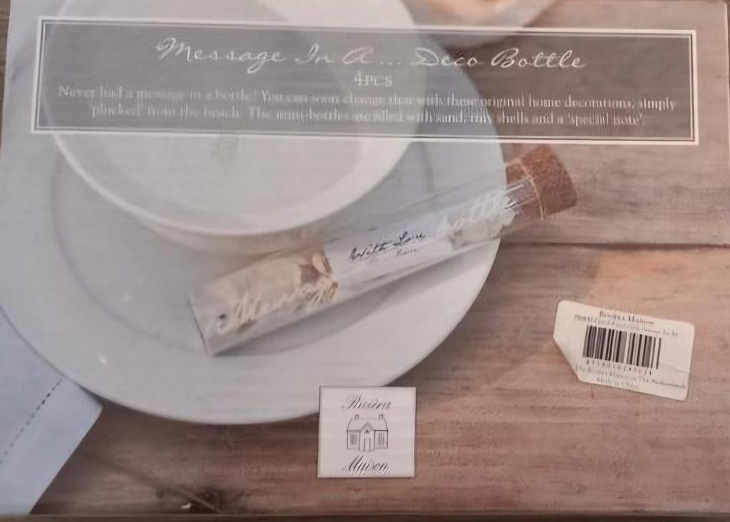 RIVIERA MAISON message in a bottle 2x flessenpost NIEUW, Ophalen of Verzenden, Nieuw