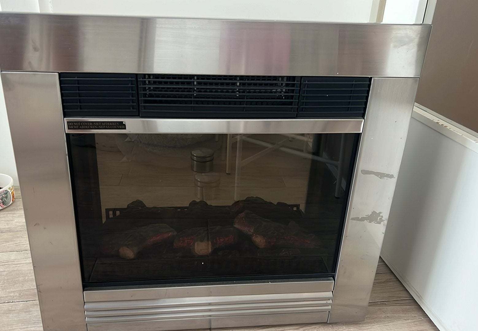 Te koop aangeboden elektrische haard, Ophalen, Zo goed als nieuw, Vrijstaande haard, Elektrische haard
