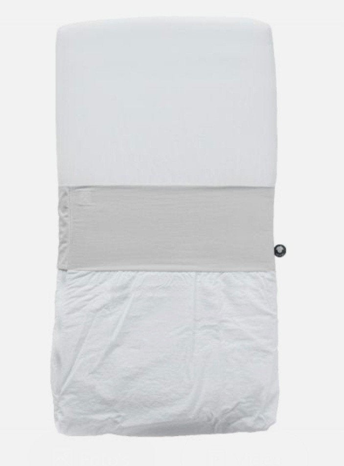 Fedde & Kees Nunki Co-Sleeper Laken Lichtgrijs 50x90 cm, Overige maten, Hoeslaken of Sloop, Katoen, Nieuw