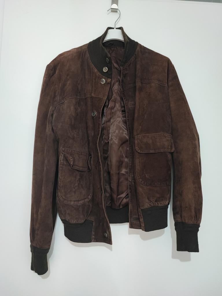 Leren jas vintage, Ophalen of Verzenden, Zo goed als nieuw, Bruin