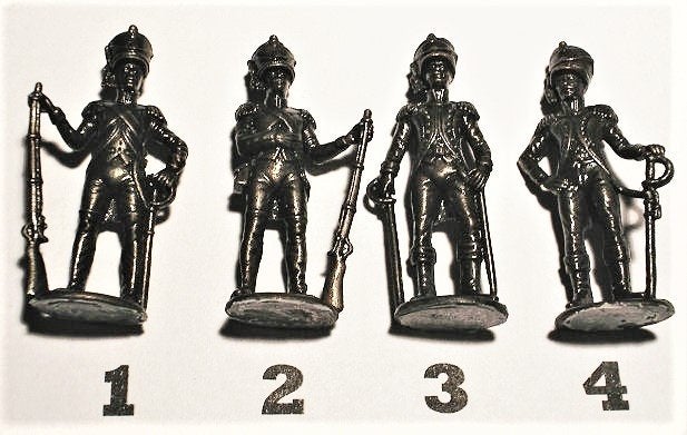 17- kindersurprise metal Franse Soldaten 1810 Napoleon, Ophalen of Verzenden, Zo goed als nieuw, Overige typen