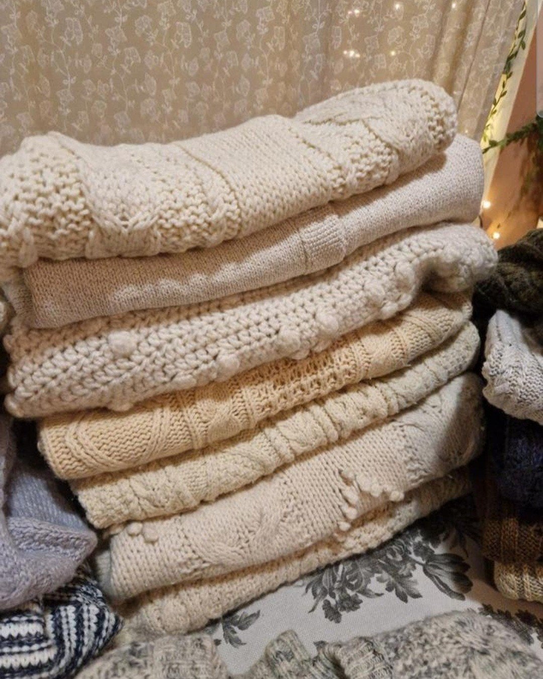 Prachtige mega partij vintage (wollen) aran gebreide truien, Kleding | Dames, Ophalen of Verzenden, Zo goed als nieuw