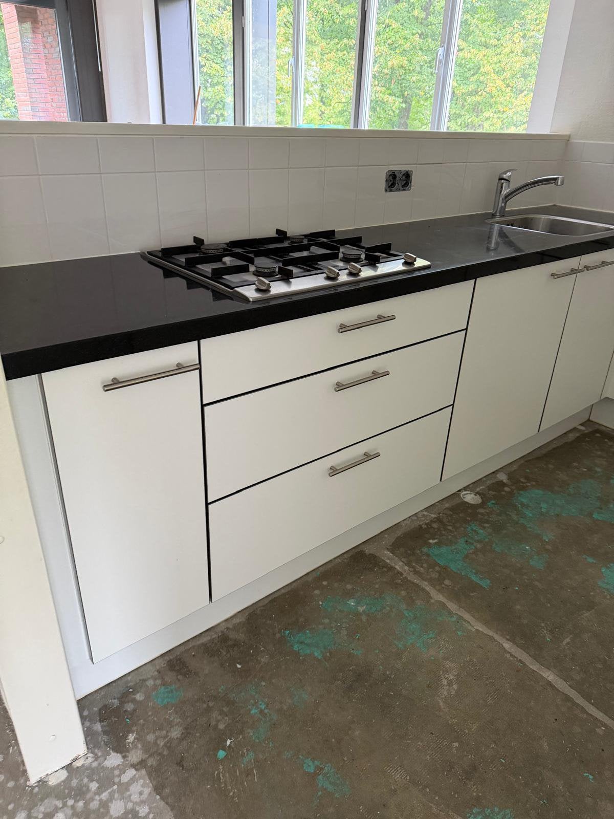 Keuken recht Bruynzeel gedemonteerd, Huis en Inrichting, Ophalen, Gebruikt, Composiet, Enkelwandige keuken