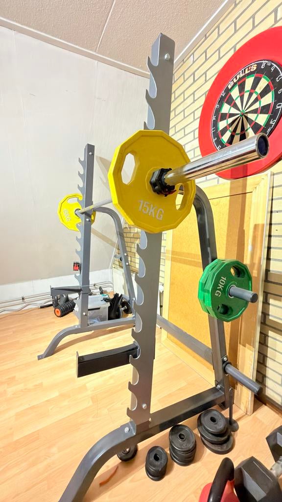 PowerMark 480 Homegym + Halterbank + Gewichten + Powertower, Ophalen, Zo goed als nieuw, Overige typen