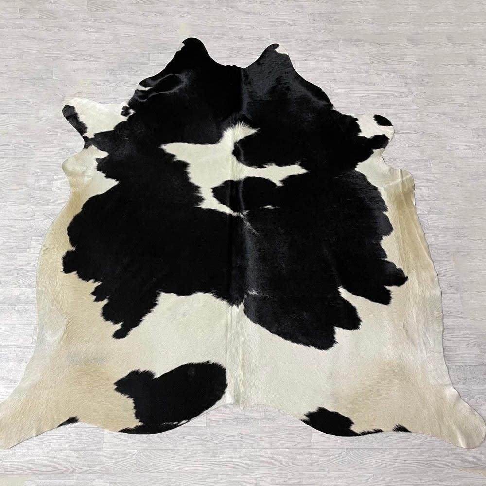 Koeienhuid zwart creme 260x245cm XXL | Lederstore, Landelijk, modern, Scandinavisch, industrieel, 200 cm of meer, Overige vormen