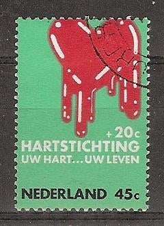 Nederland, Hartstichting, 1970., Ophalen of Verzenden, Na 1940, Gestempeld