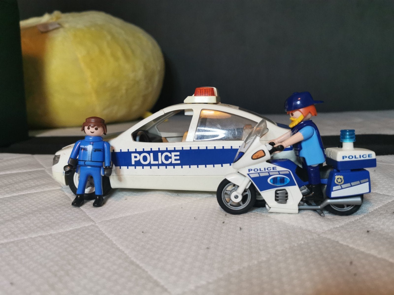 playmobiel politie auto met motor