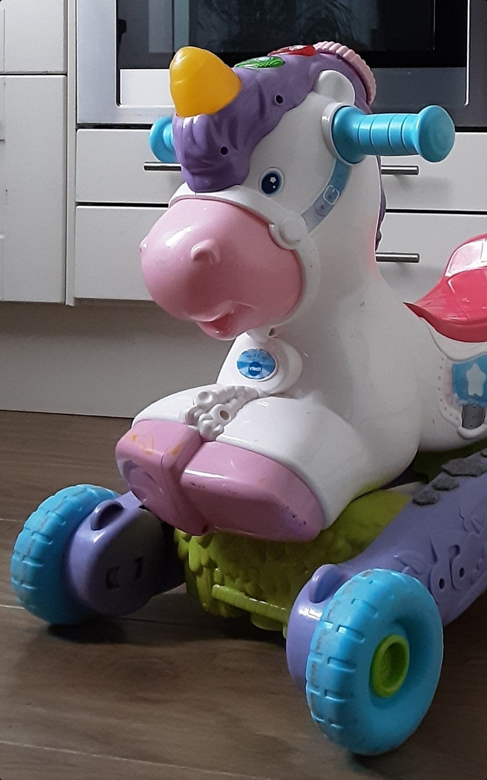 Loopvoertuig eenhoorn V-tech, Kinderen en Baby's, Speelgoed | Vtech, Ophalen, Zo goed als nieuw