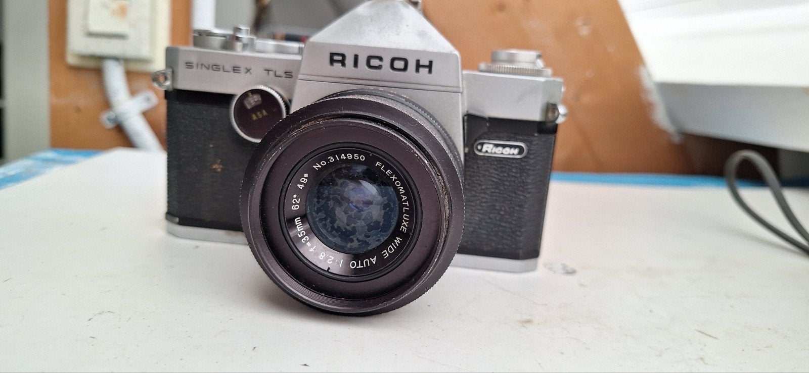 Ricoh Singlex TLS spiegelreflexcamera - niet getest, Ophalen of Verzenden, Niet werkend, Spiegelreflex, Overige Merken