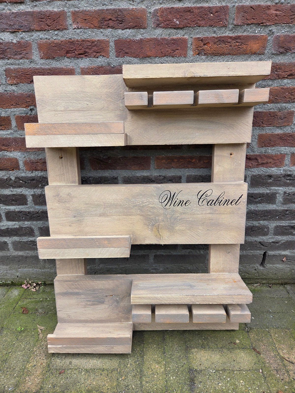 Houten wijnrek / wijnkastje - "Wine Cabinet", Ophalen, Nieuw, Hout