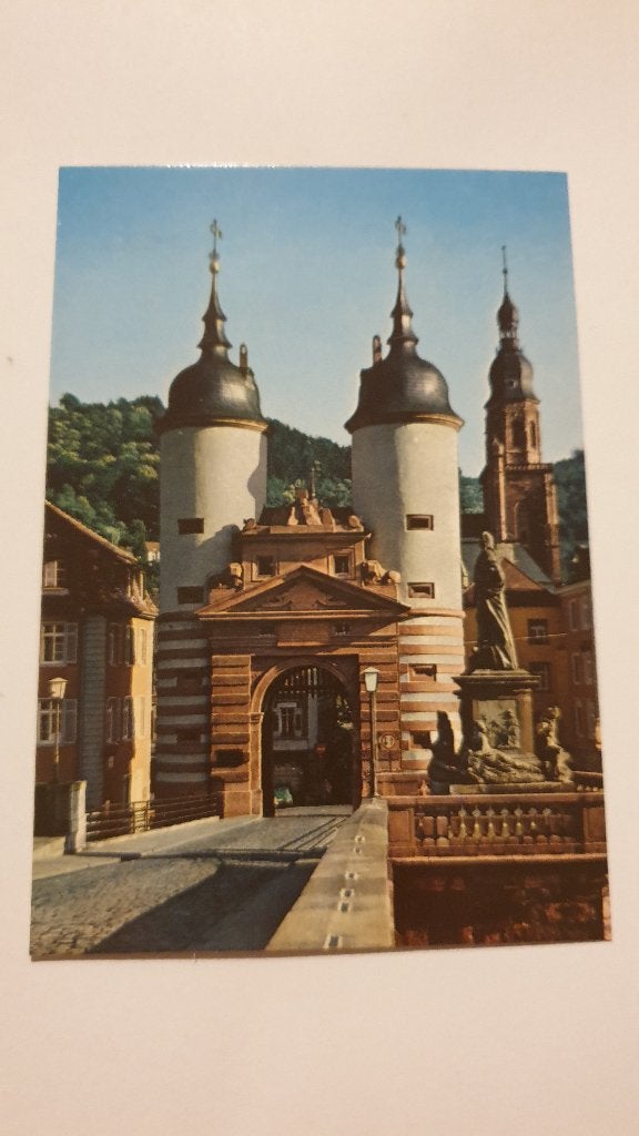 2036 duitsland heidelberg an neckar bruckentor neckarbrucke, Verzenden, Voor 1920, Duitsland