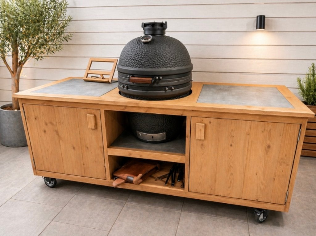 Douglas buitenkeuken the bastard green egg grill guru, Tuin en Terras, Buitenkeukens, Nieuw, Houtskool, Vrijstaand, Ophalen of Verzenden