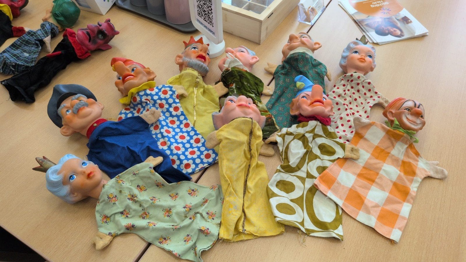 Vintage Handpoppen Set - Diverse Karakters, Ophalen of Verzenden, Gebruikt, Overige typen