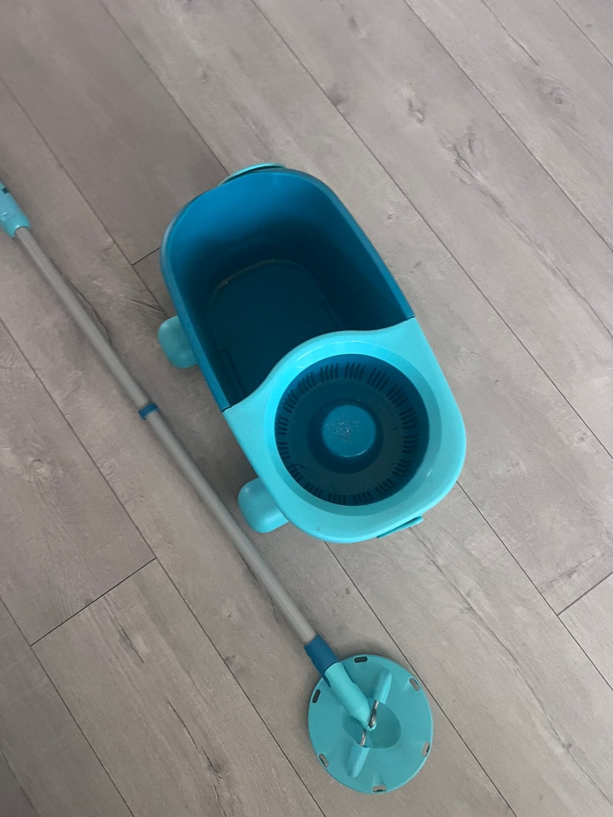Leifheit dweilsysteem met centrifuge – Turquoise, Leifheit, Leifheit, Dweilemmer, -bak, of -wagen, Ophalen